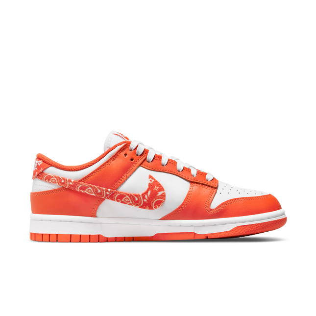 Men's Nike Dunk Low Orange Paisley Shoes