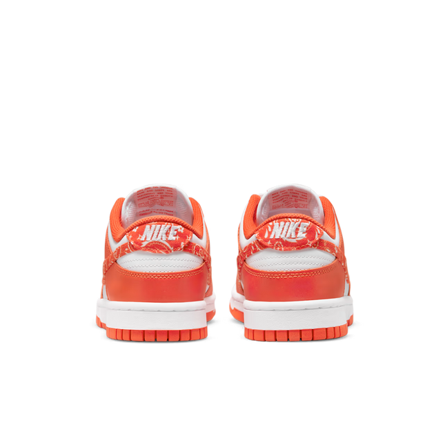 Men's Nike Dunk Low Orange Paisley Shoes