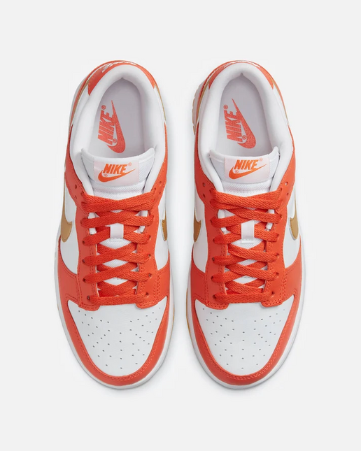 Men's Nike SB Dunk Low Golden Orange White Gold Shoes