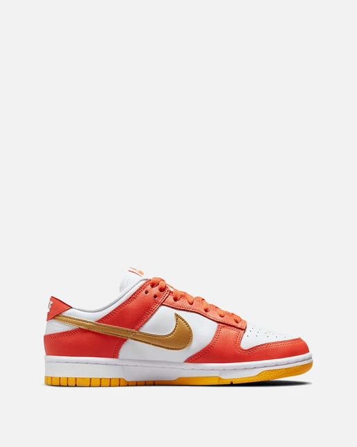 Men's Nike SB Dunk Low Golden Orange White Gold Shoes