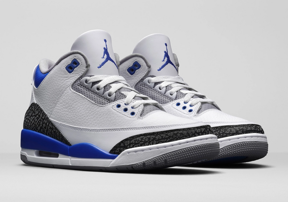 Men's Nike Air Jordan 3 Racer Blue Shoes