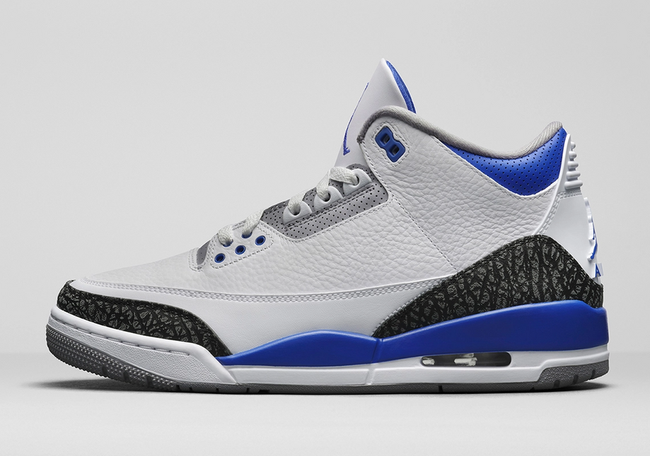 Men's Nike Air Jordan 3 Racer Blue Shoes