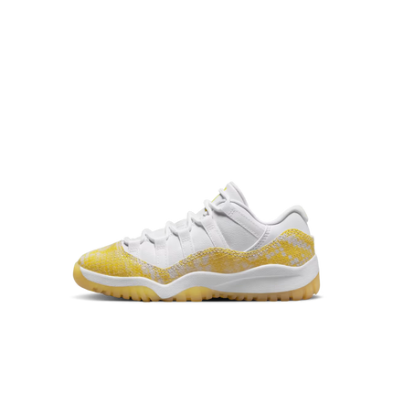Men's Air Jordan 11  Yellow Snakeskin Shoes