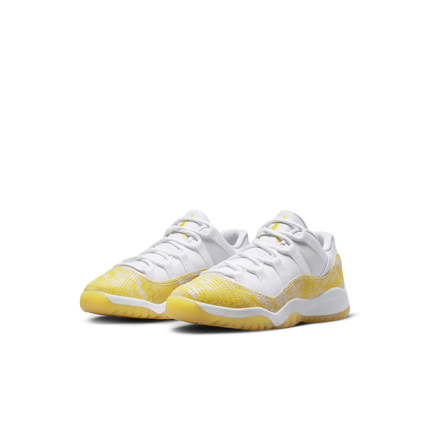 Men's Air Jordan 11  Yellow Snakeskin Shoes