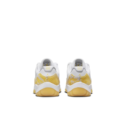 Men's Air Jordan 11  Yellow Snakeskin Shoes